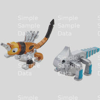 Dinotrux Ace and Click-Clack Character 2-Pack